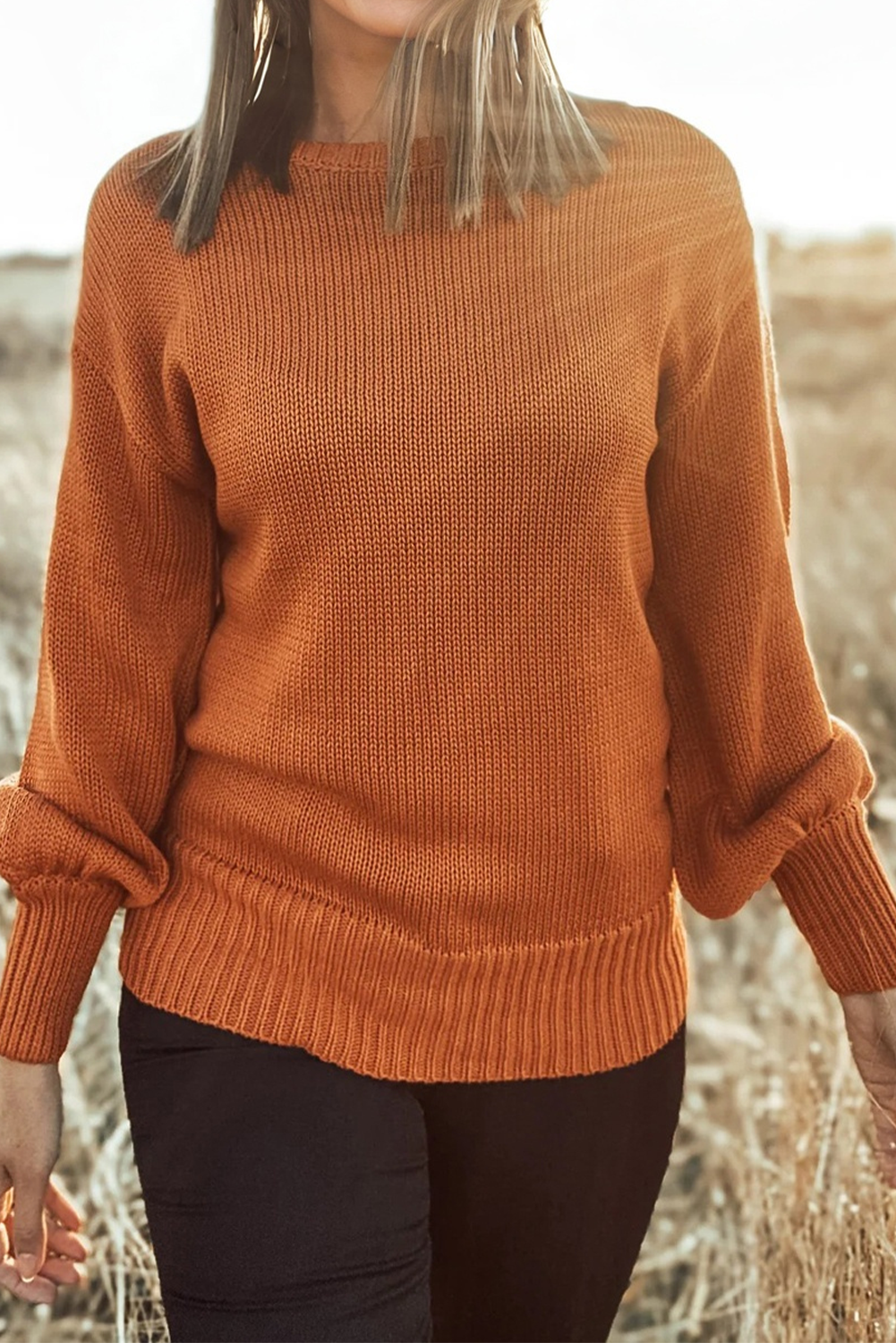 Golden Hour Bow-Back Sweater